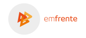 logotipo do emfrente em diferentes tons de laranja