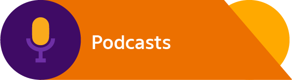 Botão para acessar os podcasts sobre a reforma tributária