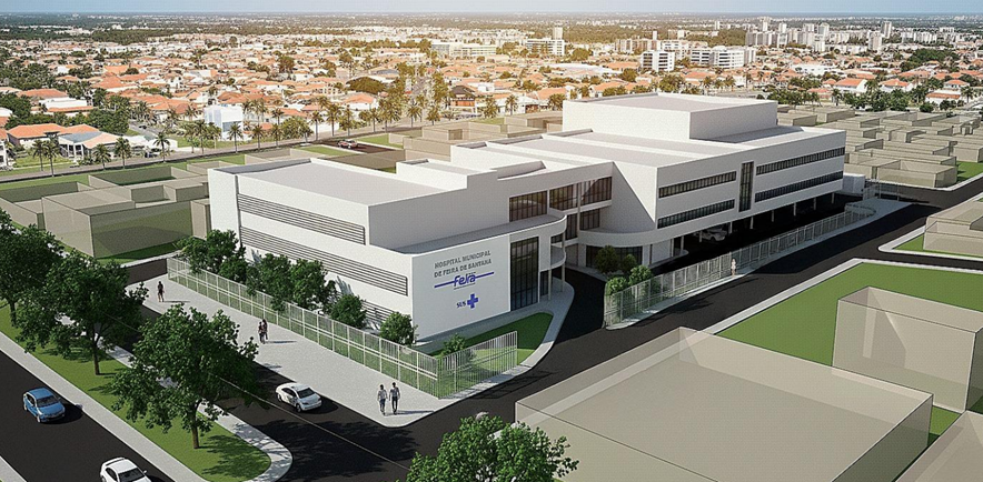 Imagem computadorizada do hospital de feira de santana